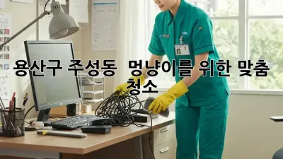 용산구 주성동 🐾 멍냥이를 위한 맞춤 청소! ✨